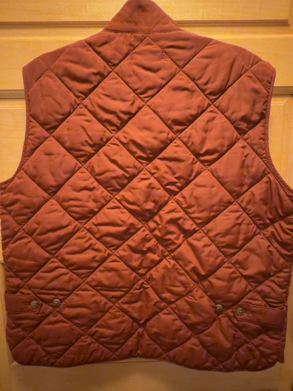 J.Crew Walker Men’s Quilted Vest - Rust Red - Picture 2 of 3